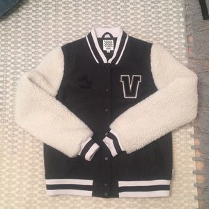 Vans Sherpa Letterman Jacket NWT